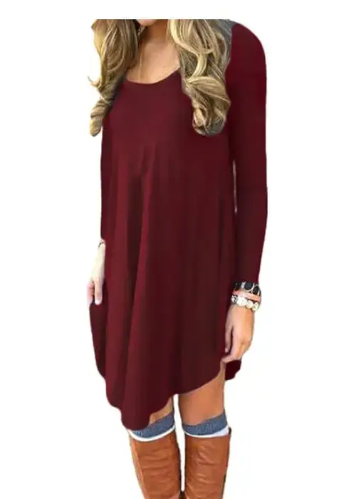 Buy DEARCASE's Long Sleeve T-Shirt Dress Online in USA - Amazon finds