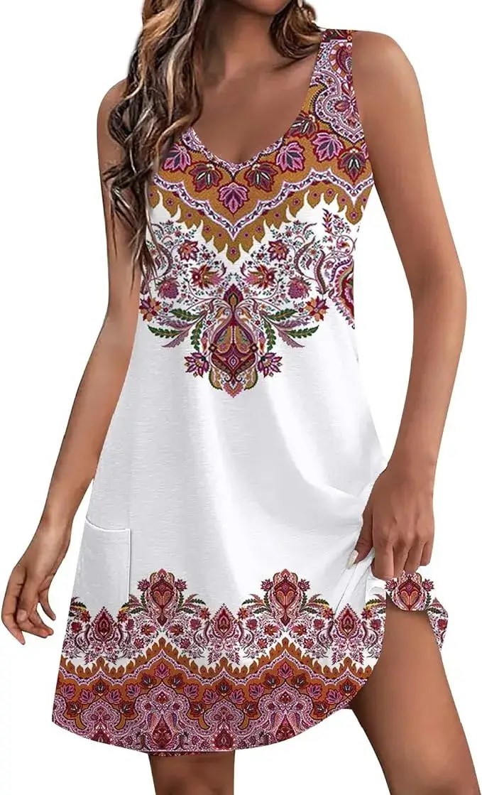 Buy Generic's Boho Beach Dress Online in USA - Amazon