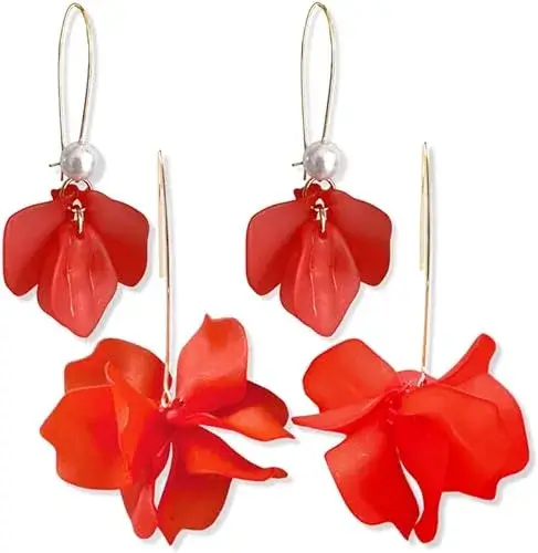 Buy GPASTG's Boho Rose Petal Dangle Resin Earrings Online from Amazon USA