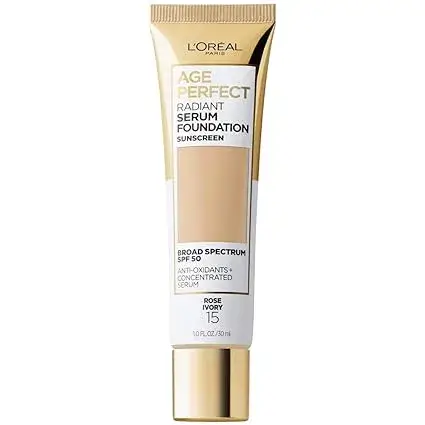 Buy L'Oreal Paris Age Perfect Radiant Serum Foundation with SPF 50 Online from Amazon USA