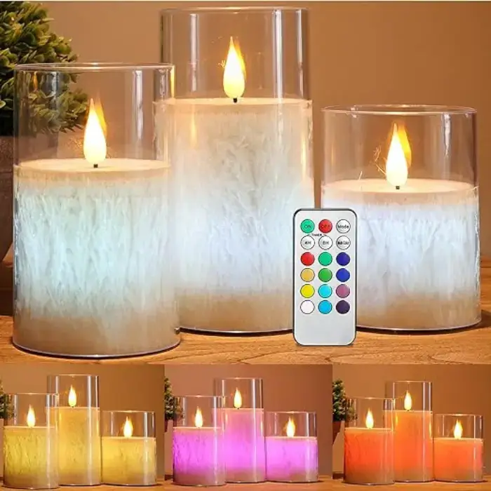 Buy ACROSS Color Changing Flameless Candles Online on Amazon USA