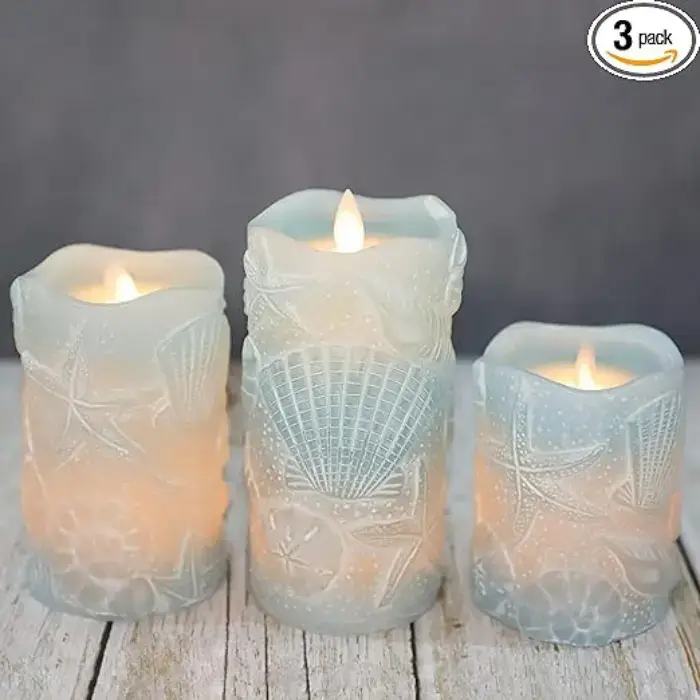 Buy Silverstro Seashell Flameless Candles Online on Amazon in USA