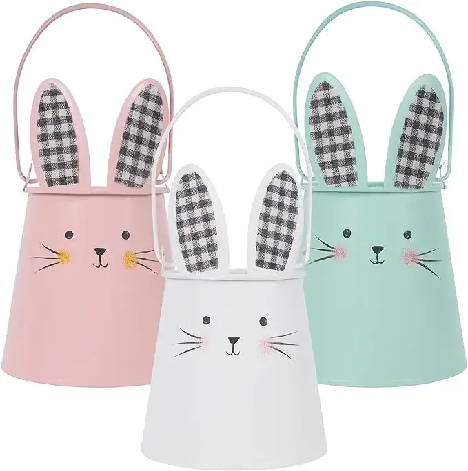 Buy Set of 3 Easter Baskets Bunny Bucket for Easter Online in USA
