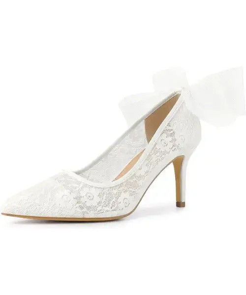 Buy Perphy Lace Wedding Shoes Online on Amazon in USA