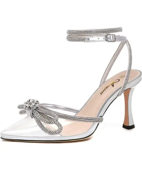 Buy Sparkling Crystal Heeled Sandals Online on Amazon in USA