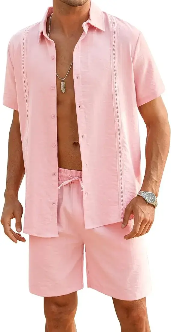 Buy LecGee Men's Summer Casual Short Sets Online in USA - Amazon finds