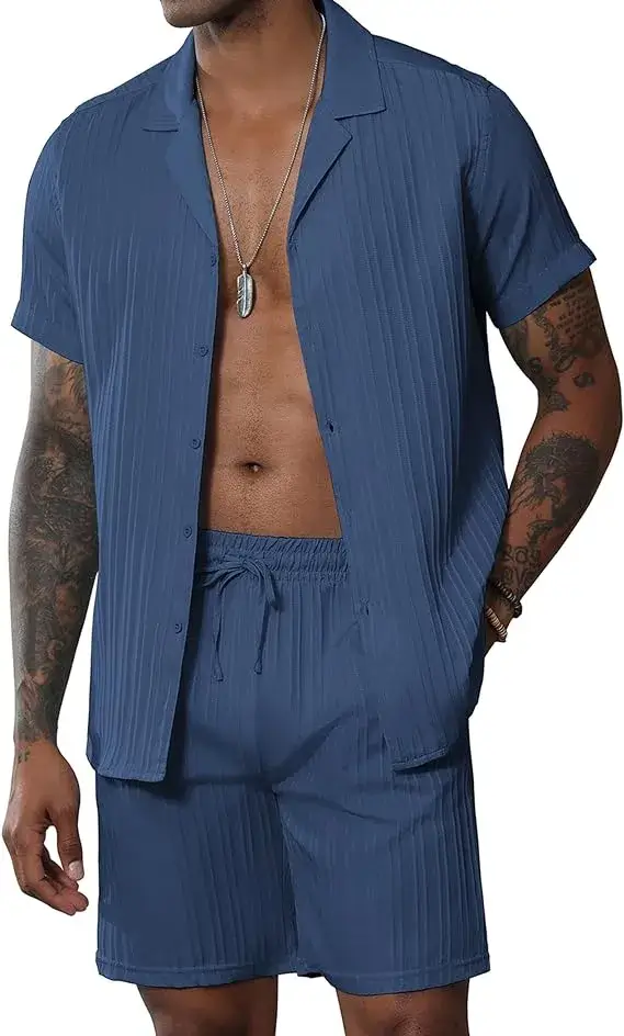 Buy Men's 2-Piece Short Sets Online in USA - Amazon finds