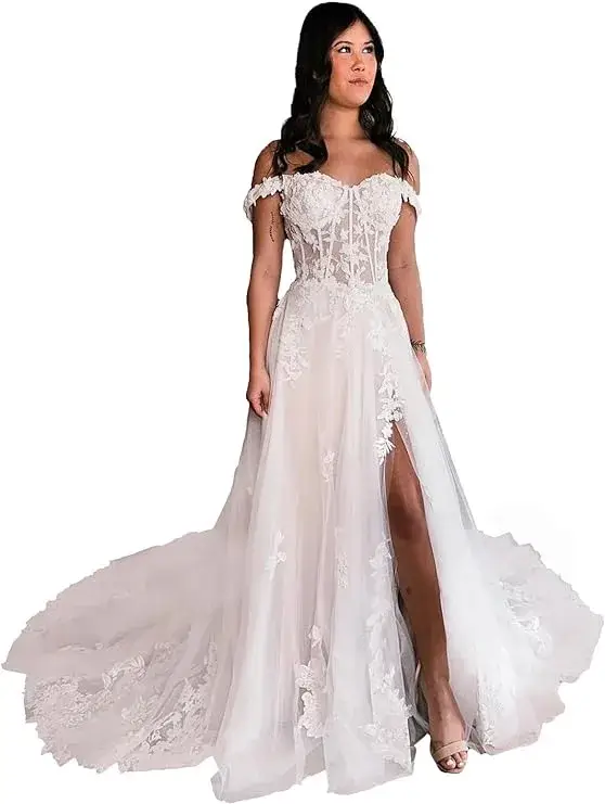 Sukleet Women's Princess Wedding Dresses for Bride 2024 Online in USA