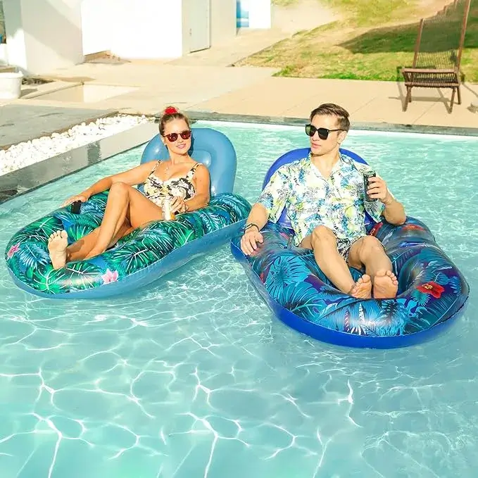 Buy FindUWill Pool Float Chairs Adult 2-Pack for Luxury Lounging Online on Amazon USA