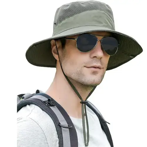 Buy Koreshion Men's Waterproof Fishing Hat in Army Green from Amazon USA