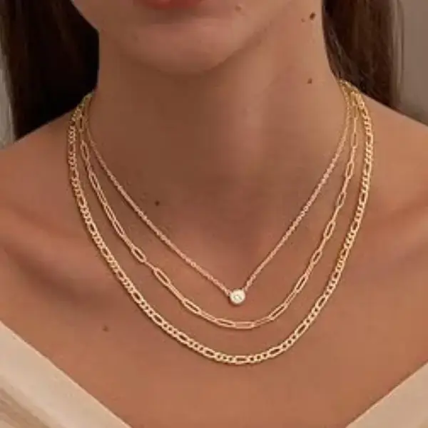 Buy MBW Gold Layered Necklace Set Online on Amazon USA