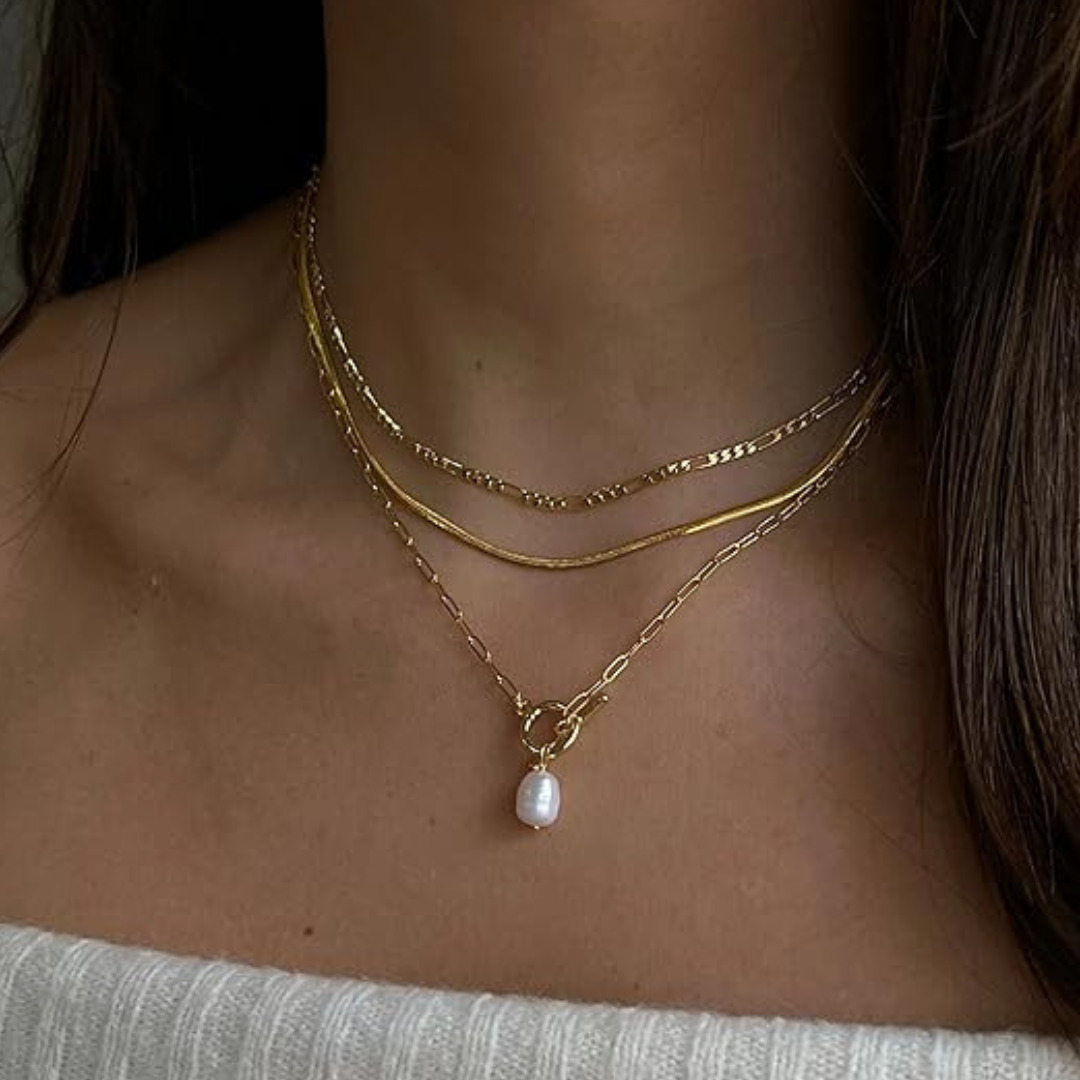 Dainty Layered Pearl Necklace Set to Buy on Amazon USA in 2024