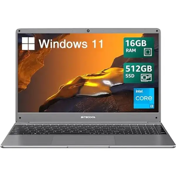 BiTECOOL 15.6 Windows 11 Pro Laptop Core i3-5005U, 16GB RAM, 512GB SSD, FHD IPS Display Online in USA