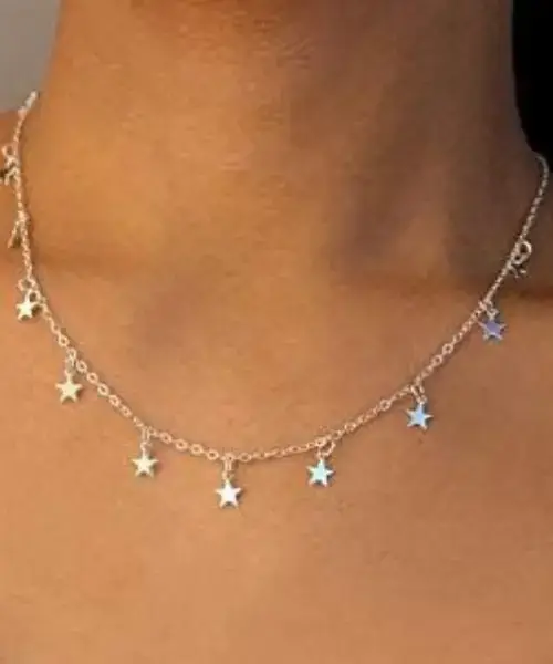 Buy Silver Star Choker Necklace Online on Amazon in USA