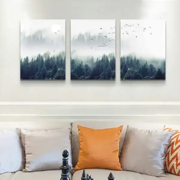 Enchanting Foggy Forest Landscape Wall Art Online in USA on Amazon