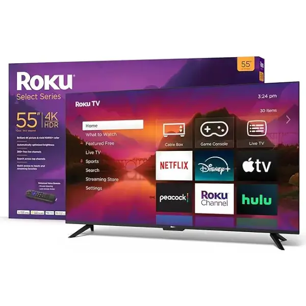 Roku 55-Inch Select Series 4K HDR Smart TV Online in USA on Amazon