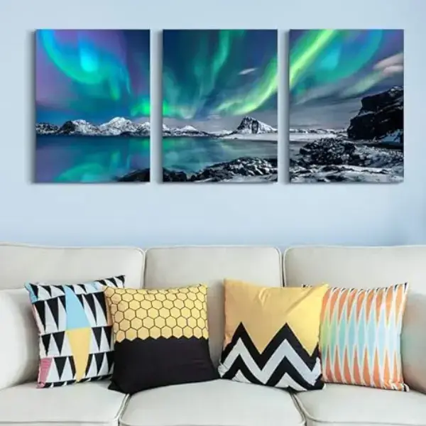 Stunning Aurora Scenery Farmhouse Wall Art Online in USA on Amazon