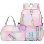 Stylish & Functional Spotted Tiger School Backpack Set for Girls in Pink Online on Amazon in USA