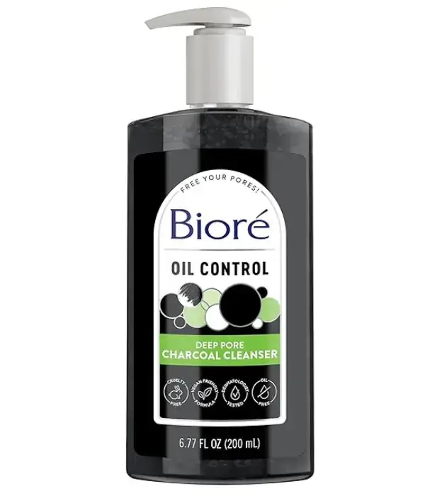 Deep Cleanse and Purify Bioré Charcoal Face Wash on Amazon USA