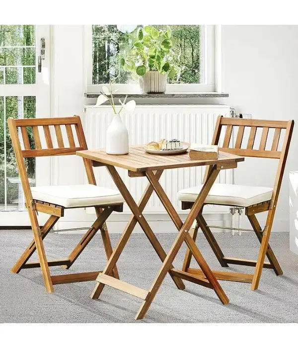 IDZO Heavy-Duty 3-Piece Folding Bistro Set Online on Amazon in USA