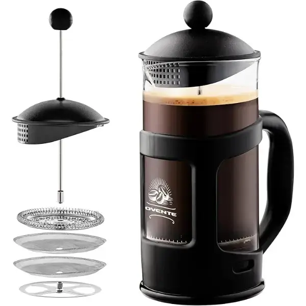 Ovente French Press Coffee, Tea and Espresso Maker on Amazon USA