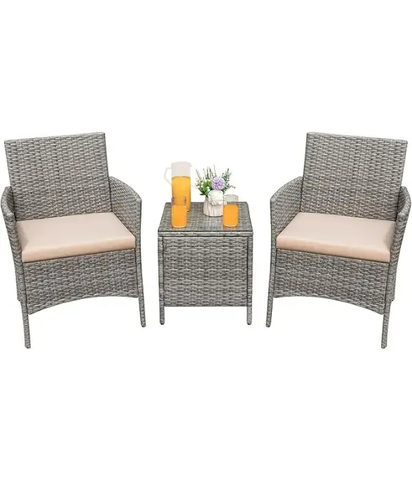 Greesum 3-Piece Rattan Patio Set Online on Amazon in USA