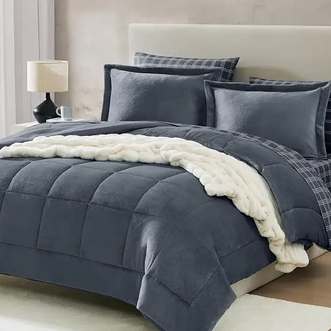 Fleece King Size Comforter Set on Amazon USA